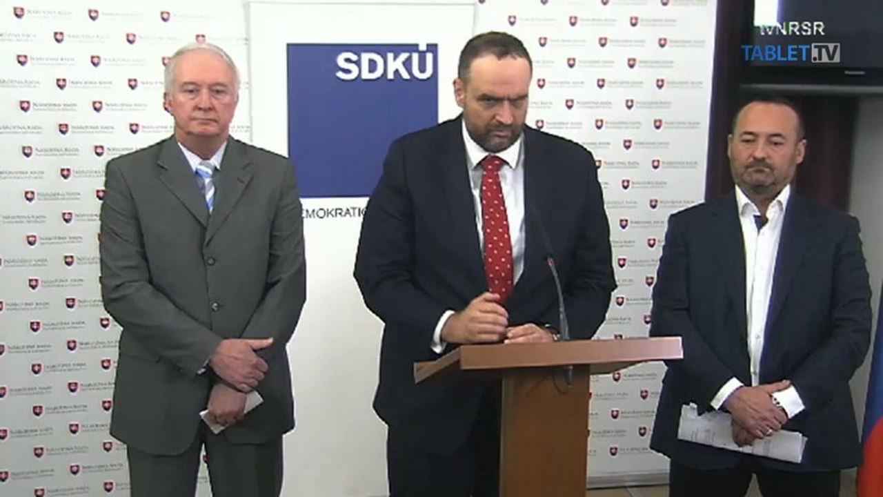 ZÁZNAM: SDKÚ-DS o tom, že projekt nemocnice za 6,3 milióna eur treba zastaviť