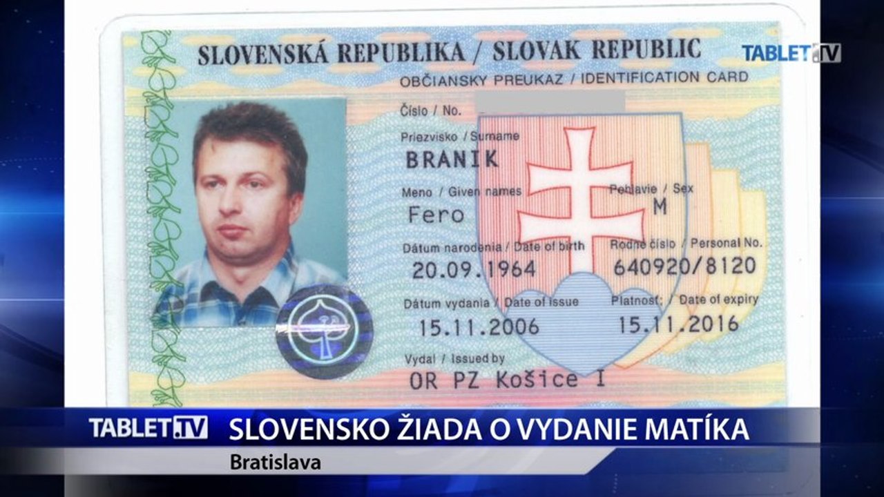 KAUZA: Slovensko požiadalo Srbsko o vydanie hľadaného Františka Matíka
