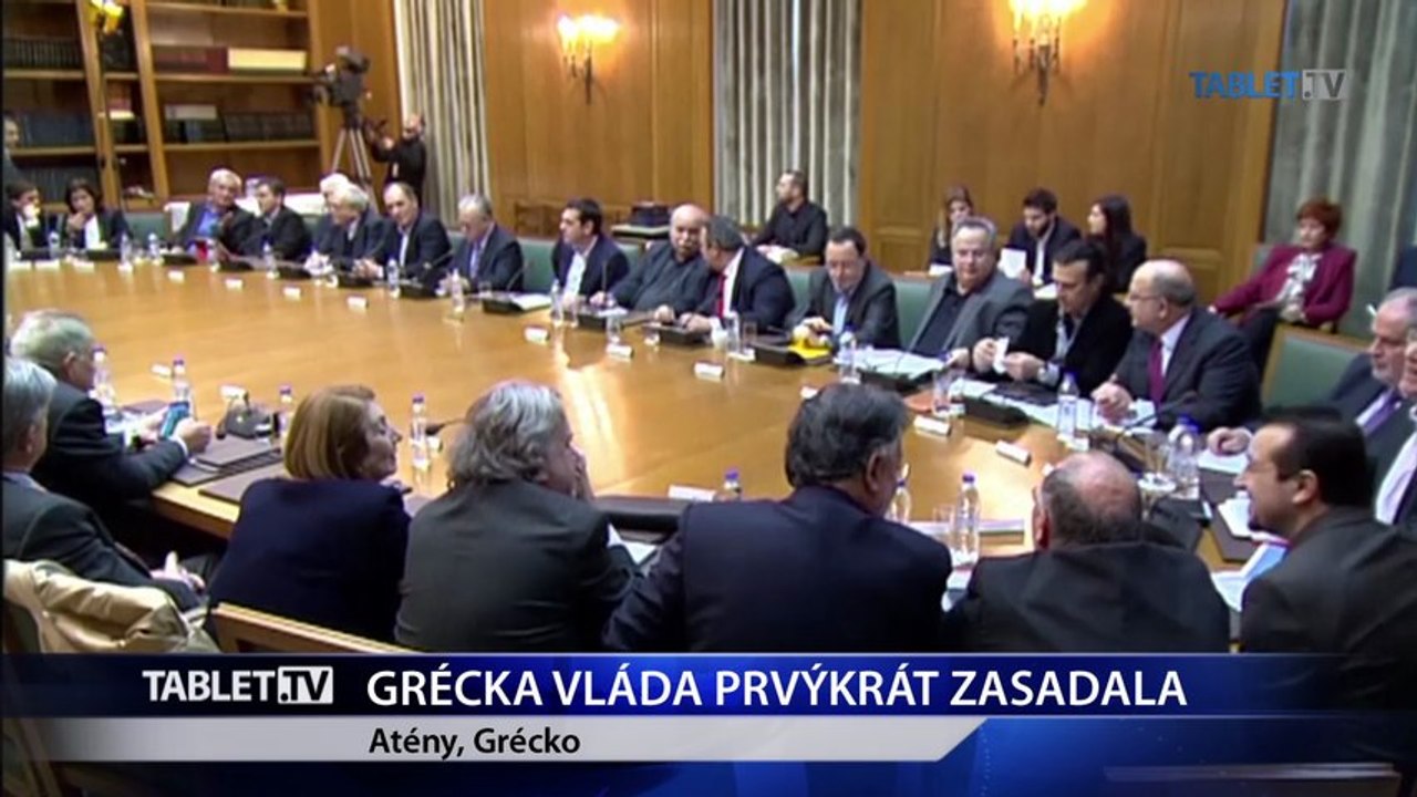 Nová vláda premiéra Tsiprasa sa zišla na prvom zasadnutí