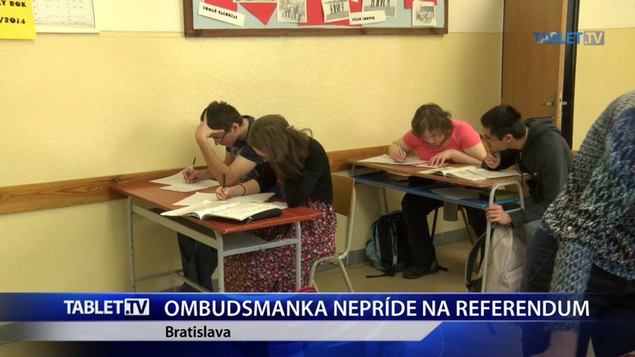OMBUDSMANKA DUBOVCOVÁ: Na hlasovaní v referende sa nezúčastním
