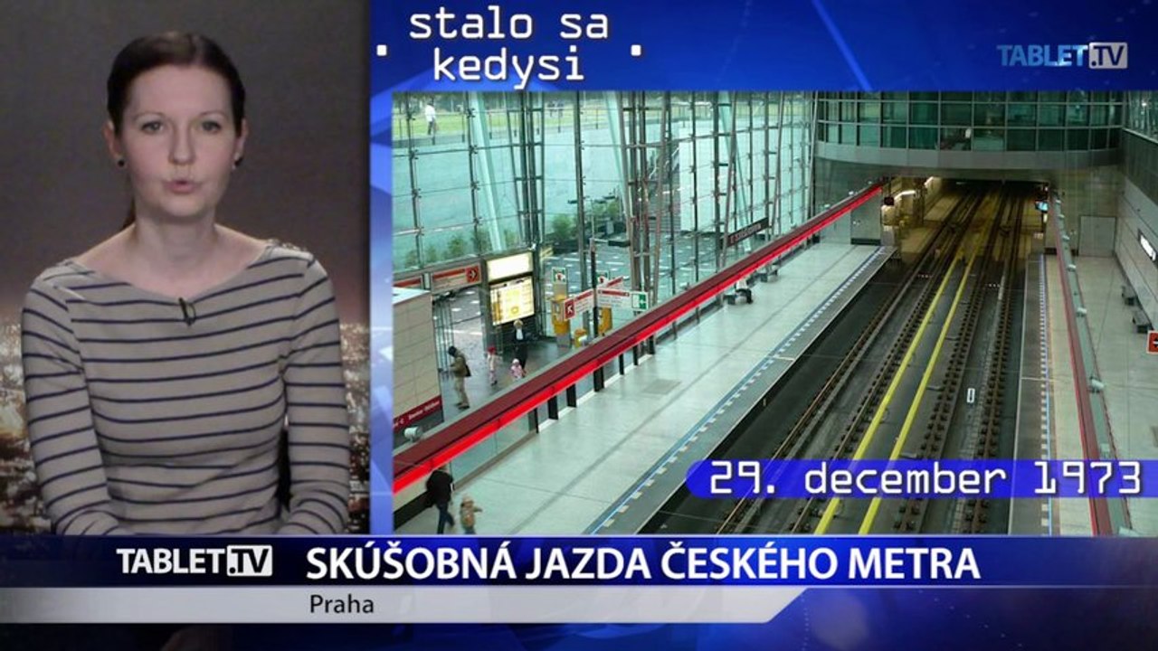 Pražské metro oslavuje 41. výročie testovacej jazdy