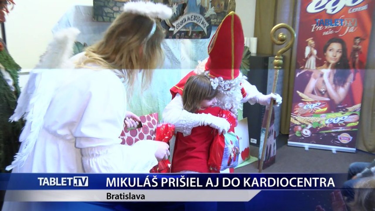 Mikuláš nezabudol ani na deti v kardiocentre
