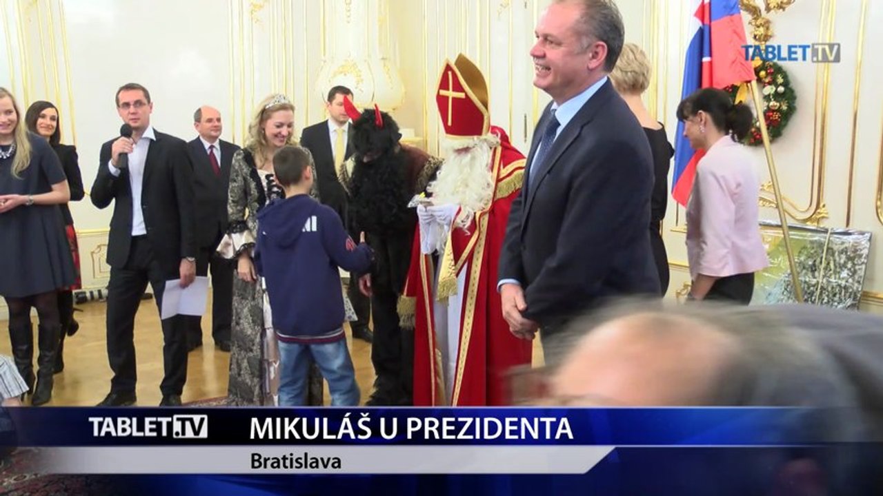 Mikuláš v Prezidentskom paláci obdaroval deti z detských domovov aj sociálne slabých rodín
