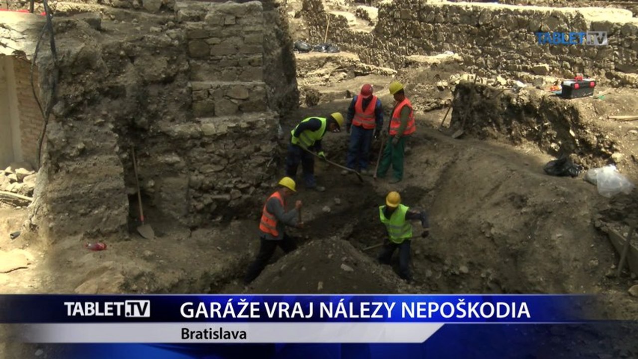 Nálezy pod Bratislavským hradom sú pamiatkovo chránené