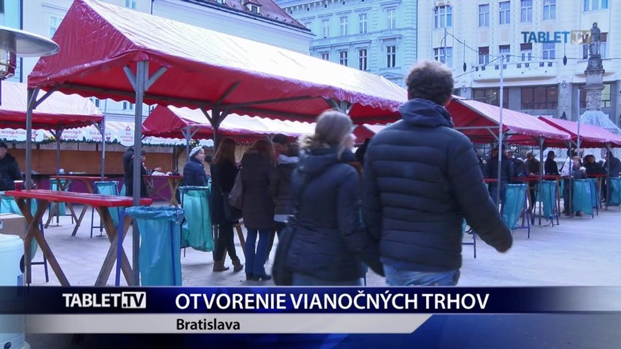 Vianoce sa blížia, v Bratislave otvorili vianočné trhy