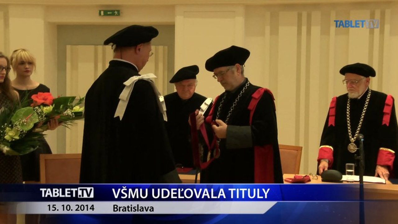 VŠMU udeľovala tituly