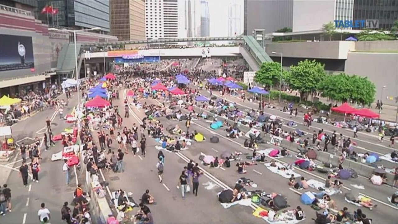 Protesty v Hongkongu pokračujú