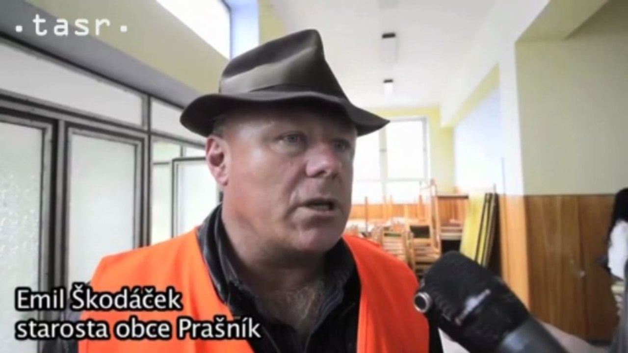 Záplavy v obci Prašník