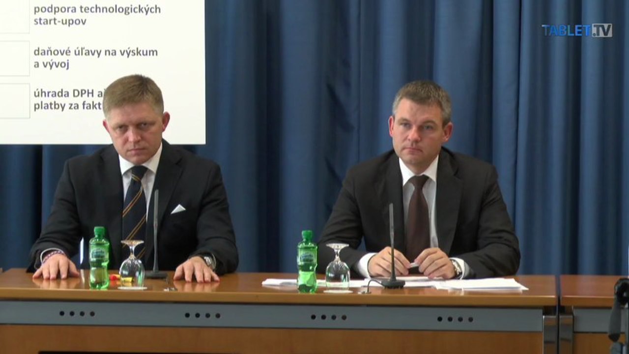 ZÁZNAM: Fico a Pellegrini o jednom z 15 opatrení sociálneho balíčka