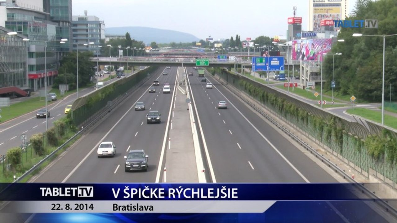 Zmena križovatky a odstavných pruhov má pomôcť D1 v Bratislave