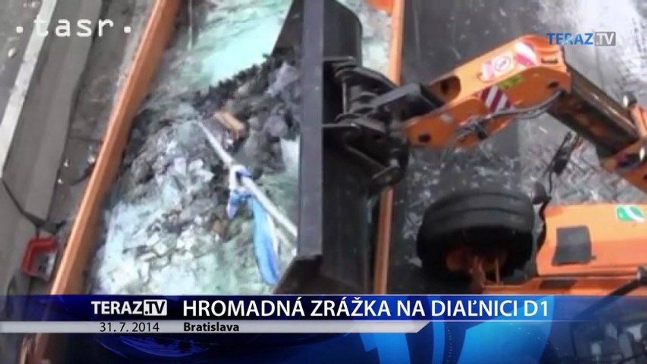 Hromadná nehoda na D1 skomplikovala dopravu do Bratislavy
