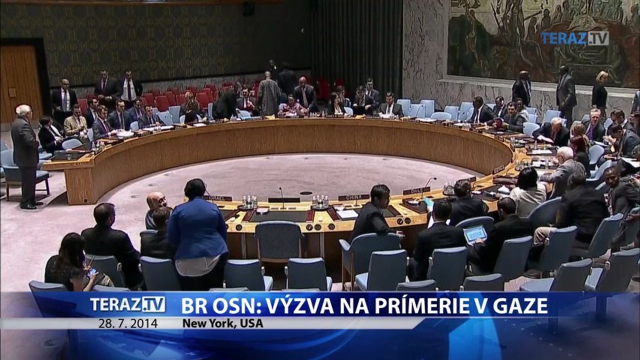 BR OSN vyzvala na okamžité humanitárne prímerie v Gaze