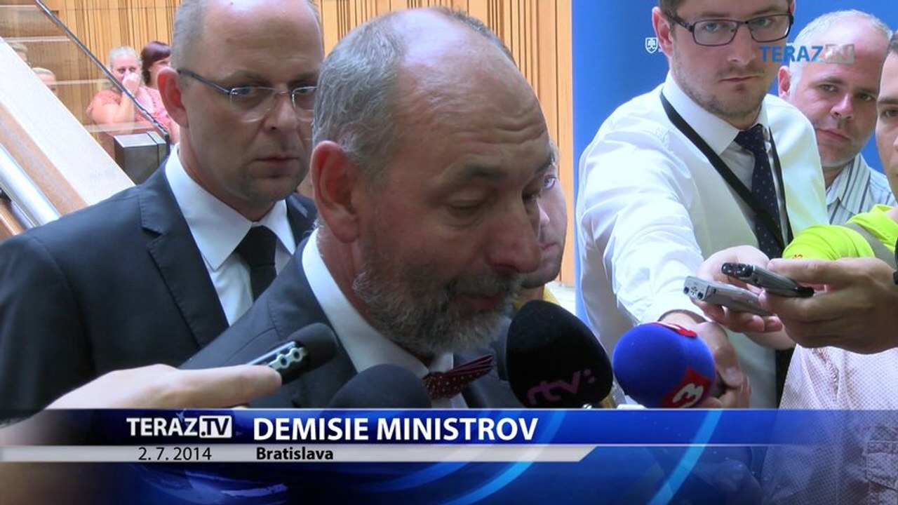 Ministri Tomáš Malatinský a Dušan Čaplovič podali demisiu