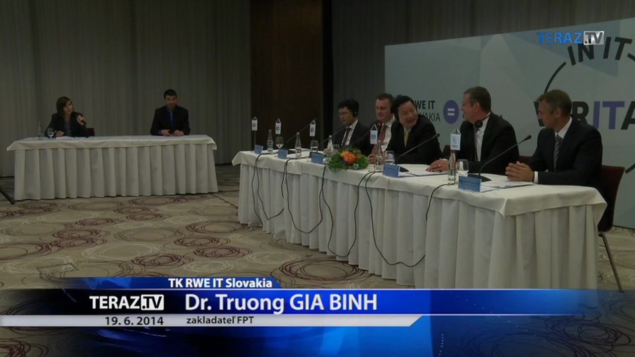 Záznam z tlačovej konferencie spoločnosti RWE IT Slovakia