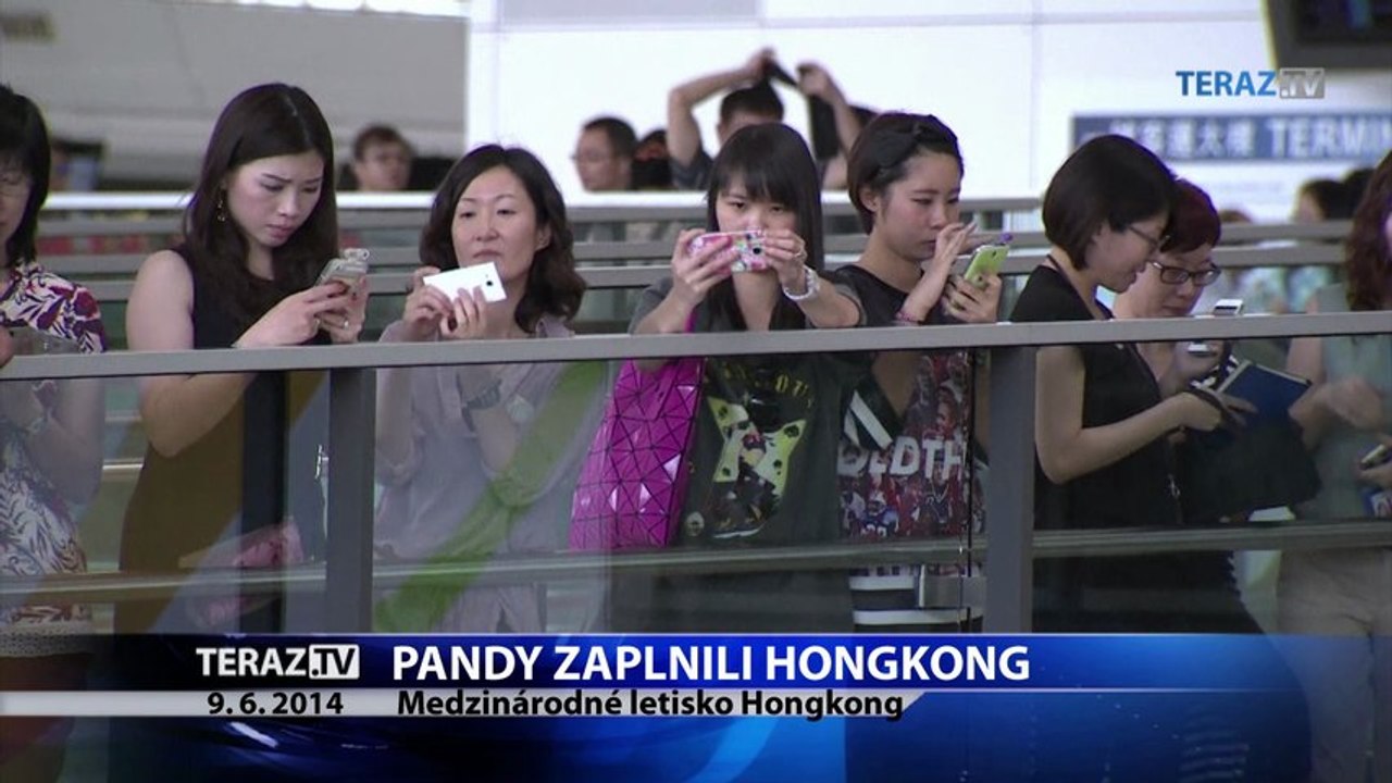Pandy zaplnili Hongkong