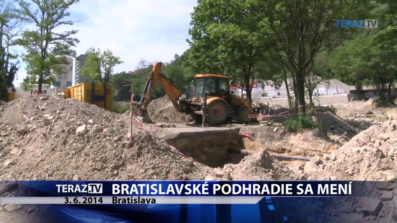 Bratislavské podhradie dostáva novú podobu