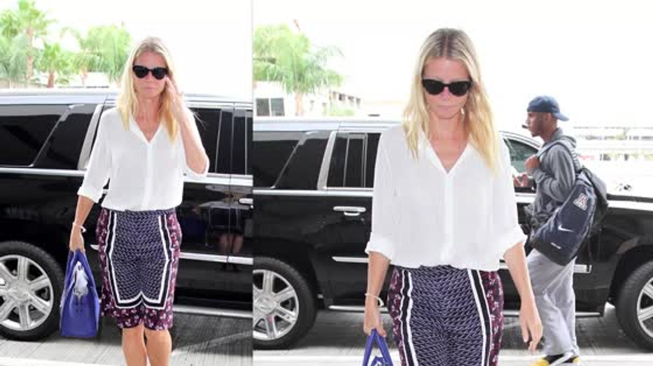 Gwyneth Paltrow's stylischer Auftritt am Flughafen