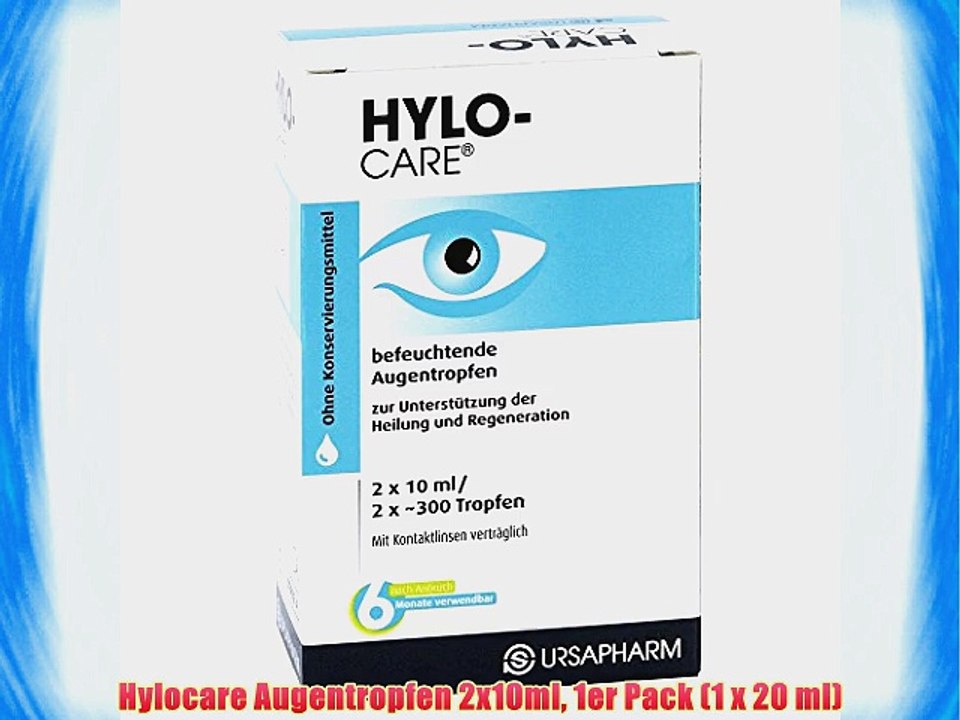 Hylocare Augentropfen 2x10ml 1er Pack (1 x 20 ml)