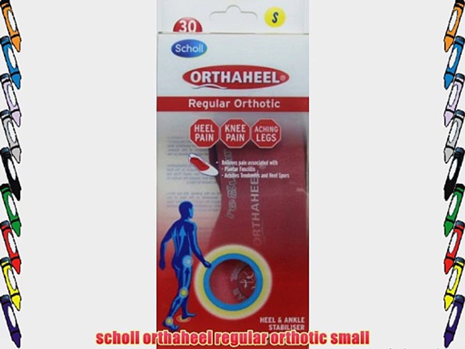 scholl orthaheel regular orthotic small
