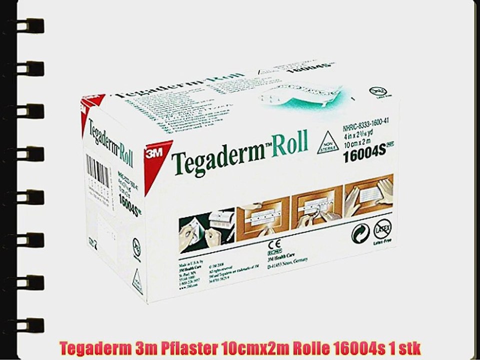 Tegaderm 3m Pflaster 10cmx2m Rolle 16004s 1 stk