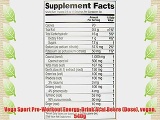 Vega Sport Pre-Workout Energy-Drink Acai Beere (Dose) vegan 540g