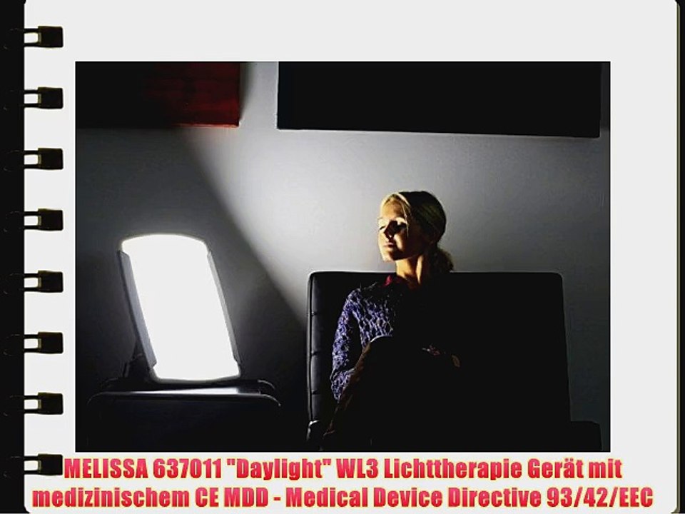 Melissa 637011 Daylight Tageslicht-Lampe WL3 Lichttherapie Ger?t mit medizinischem CE (MDD)