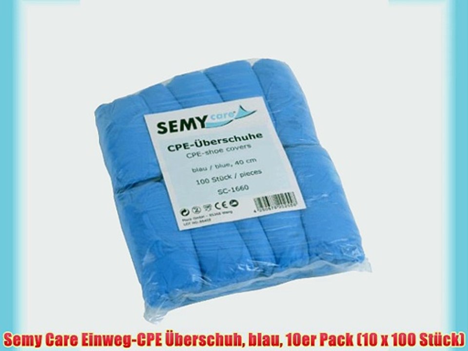 Semy Care Einweg-CPE ?berschuh blau 10er Pack (10 x 100 St?ck)