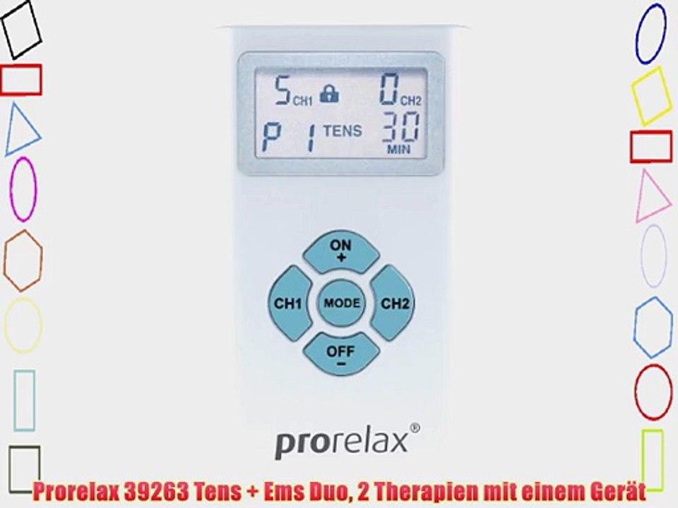 Prorelax 39263 Tens   Ems Duo 2 Therapien mit einem Ger?t