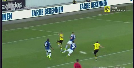 Marco Reus fantastic Shot - FC Luzern v. Dortmund 21.07.2015