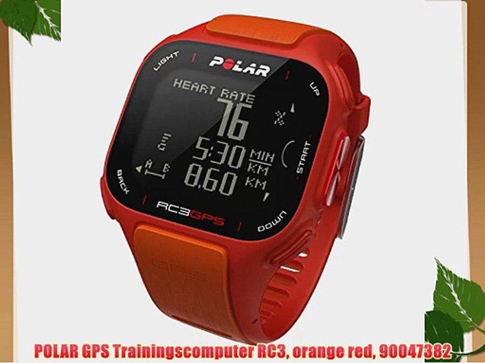 POLAR GPS Trainingscomputer RC3 orange red 90047382