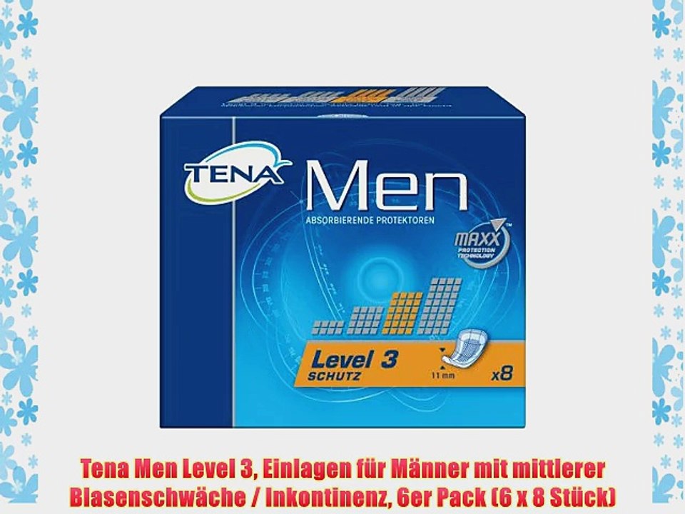 Tena Men Level 3 Einlagen f?r M?nner mit mittlerer Blasenschw?che / Inkontinenz 6er Pack (6