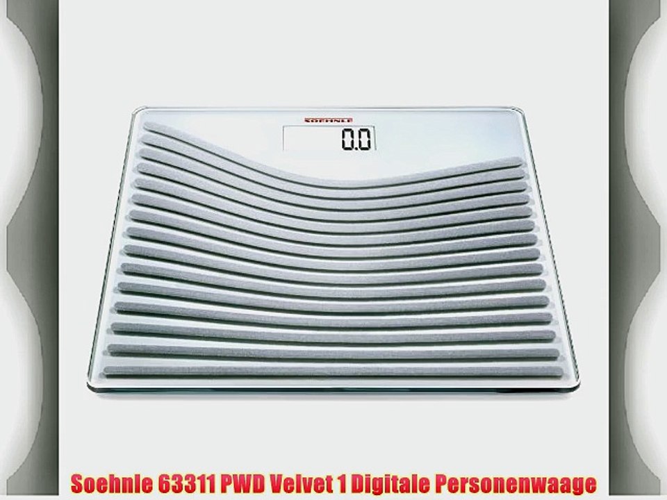 Soehnle 63311 PWD Velvet 1 Digitale Personenwaage