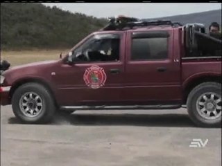 REALIZAN SIMULACRO EN EL PARQUE NACIONAL COTOPAXI EN CASO DE ERUPCIÓN
