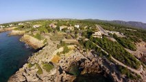 Cala Vidre, Spain (Catalonia) filmed by drone