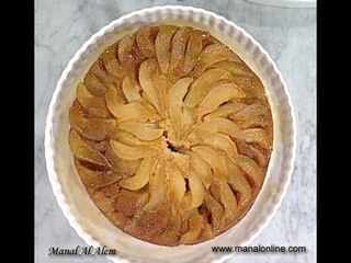 كيك الكمثري المقلوب - مطبخ منال العالم