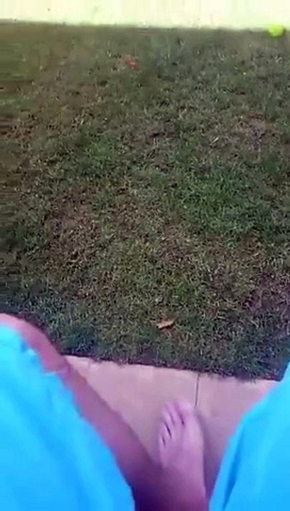 Slow mo shot straight to the face