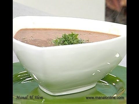 شوربة اللحم بالشوفان - مطبخ منال العالم