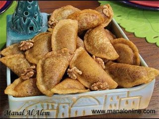 قطايف بالجوز - مطبخ منال العالم