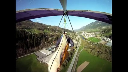 crash in deltaplan-hang gliding crash!!