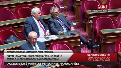 En séance - Accessibilité pour les personnes handicapées - Commission Mixte Paritaire