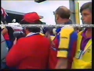 F1 GP Germany 1987 Stefan Johansson Tyre Failure in Last Lap