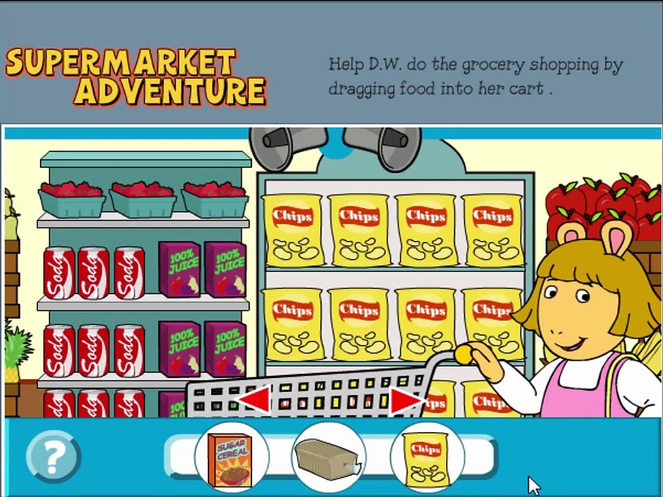 Arthur Supermarket Adventure Cartoon Animation PBS Kids Game Play Walkthrough