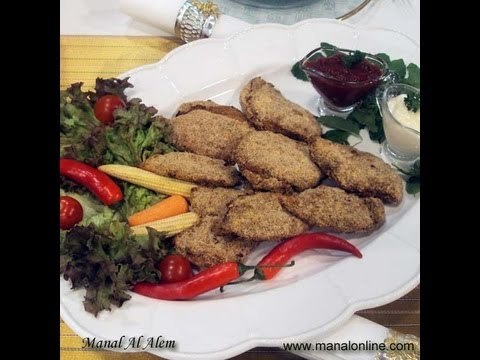 الدجاج بالجبن والبقسماط - مطبخ منال العالم