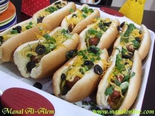 سندوتشات الهوت دوج - مطبخ منال العالم