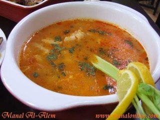 شوربة السمك بالخضروات - منال العالم
