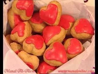 قلوب الدونت بالشوكولاتة - منال العالم