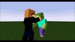 Awesome Zombie Fight Scene-A Minecraft Animation