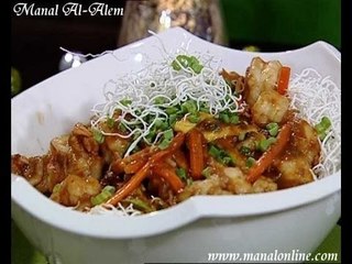 نودلز بالروبيان - منال العالم