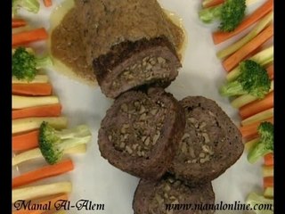 رول اللحم المحشي - منال العالم