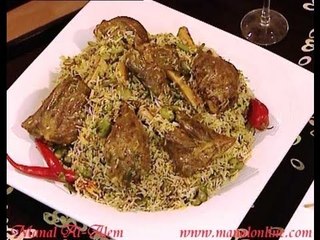 كبسة الفول الأخضر مع الموزات - منال العالم